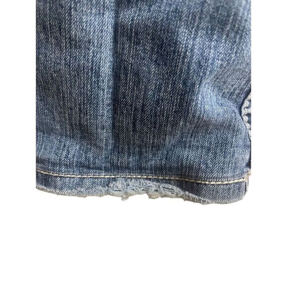 Miss Me Womens Blue Light Wash Embroidered Bootcut Distressed Jeans Size 27 - Picture 3 of 11